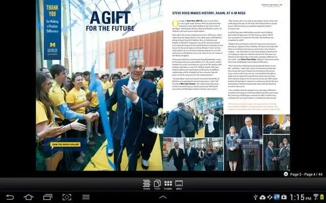 Play Dividend Alumni Magazine Ross