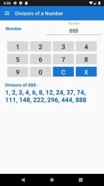 Play Divisors of a number Calculator as an online game Divisors of a number Calculator with UptoPlay