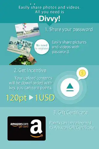 Play APK Divvy! Share photos and videos  and enjoy Divvy! Share photos and videos with UptoPlay info.divvy.app.rel
