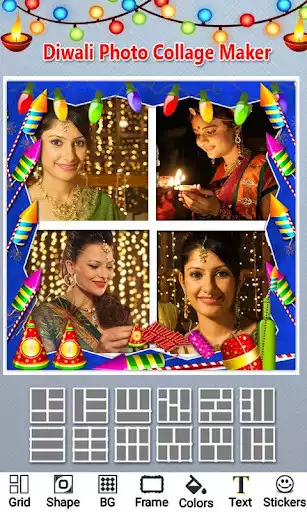Play Diwali Collage Photo Frames
