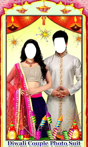 Play Diwali Couple Photo Suit as an online game Diwali Couple Photo Suit with UptoPlay