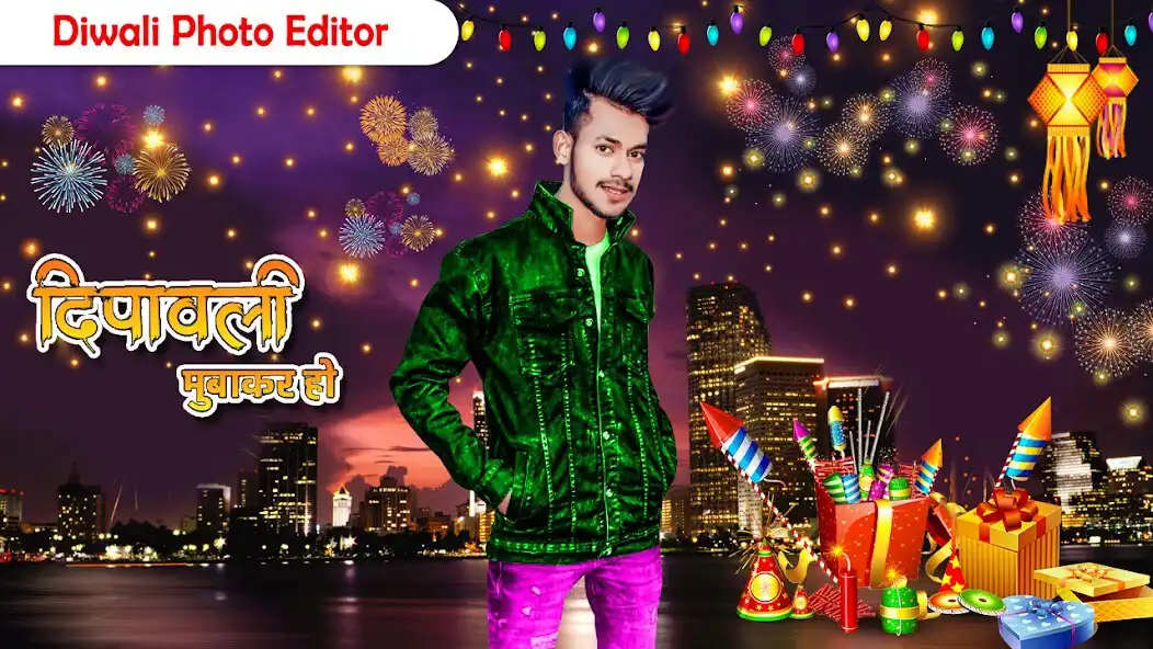 Play Diwali Photo Editor 2023 as an online game Diwali Photo Editor 2023 with UptoPlay
