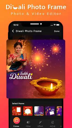 Play Diwali Photos Frames- Diwali Video Maker as an online game Diwali Photos Frames- Diwali Video Maker with UptoPlay