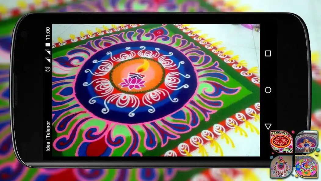 Play Diwali Rangoli Designs as an online game Diwali Rangoli Designs with UptoPlay