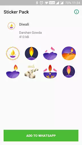 Play Diwali Stickers