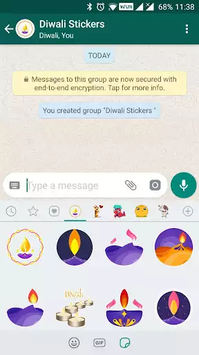 Play Diwali Stickers