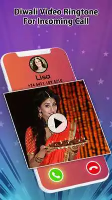 Play Diwali Video Ringtone For Incoming Call