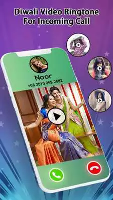 Play Diwali Video Ringtone For Incoming Call