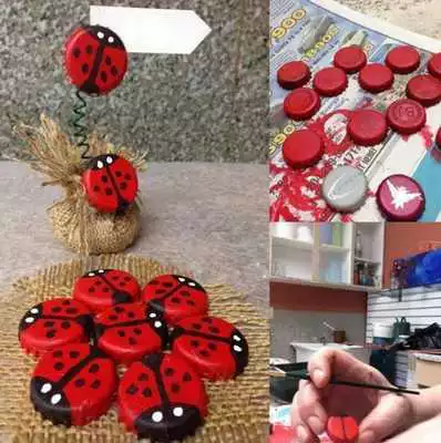 Play DIY Bottle Cap Craft Ideas