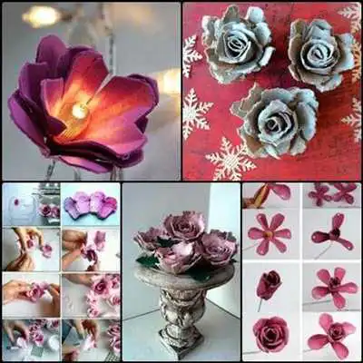 Play DIY Egg Carton Flowers Trends