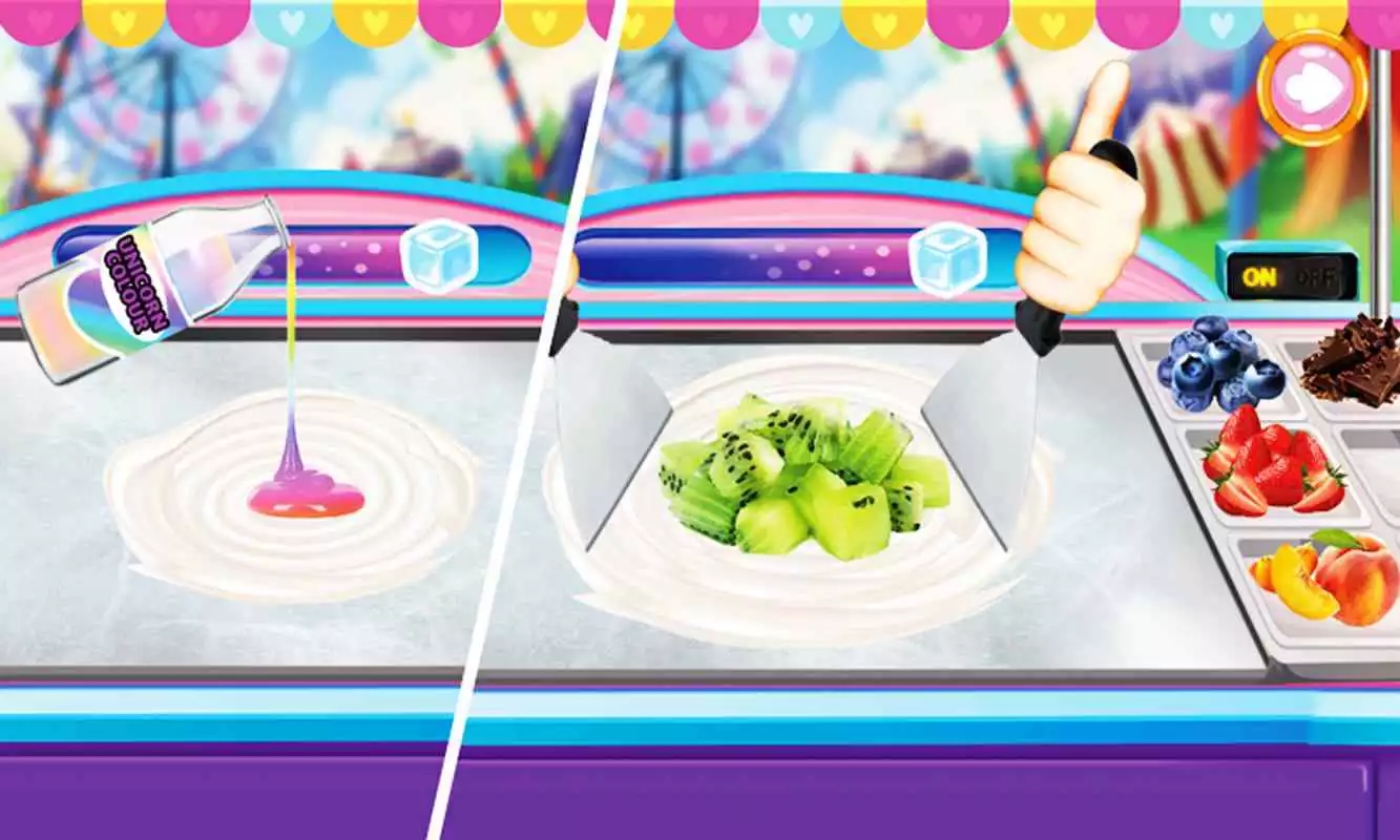 Play DIY Ice Cream Roll maker! Summer frozen Desserts