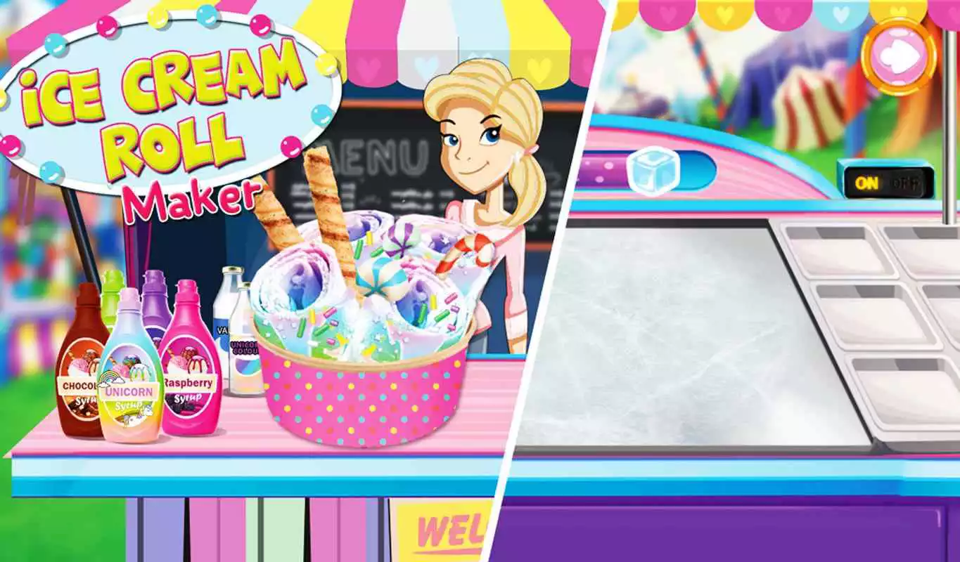 Play DIY Ice Cream Roll maker! Summer frozen Desserts