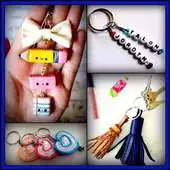 Free play online DIY Keychain Handmade Pom Pom Leather Making Home APK