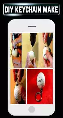 Play DIY Keychain Handmade Pom Pom Leather Making Home Play DIY Keychain Handmade Pom Pom Leather Making Home