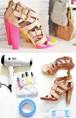 Play DIY painted shoes ideas
