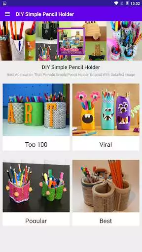 Play APK DIY Simple Pencil Holder  and enjoy DIY Simple Pencil Holder with UptoPlay com.chronosstudio.DIYSimplePencilHolder