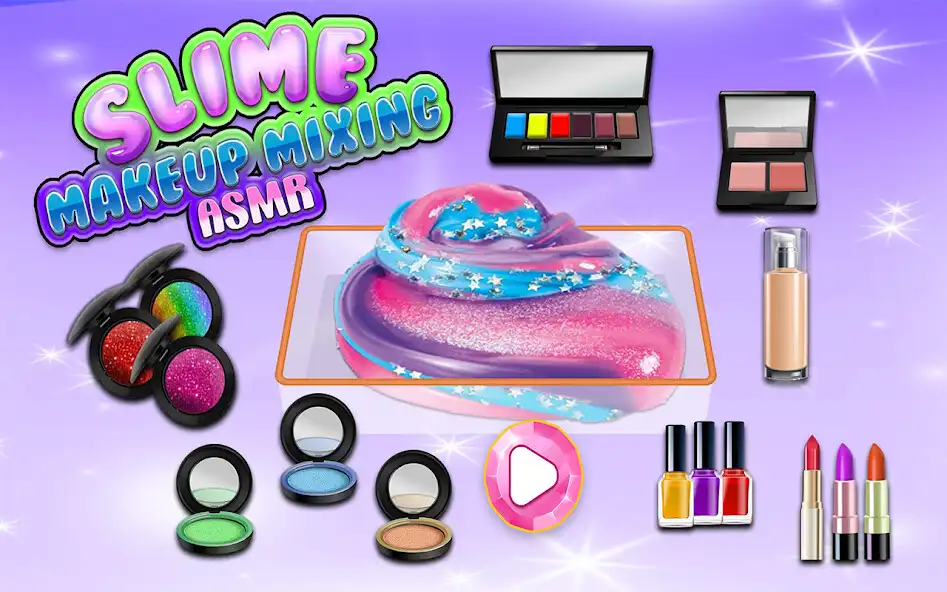 Play DIY Slime Makeup Mixing ASMR  and enjoy DIY Slime Makeup Mixing ASMR with UptoPlay