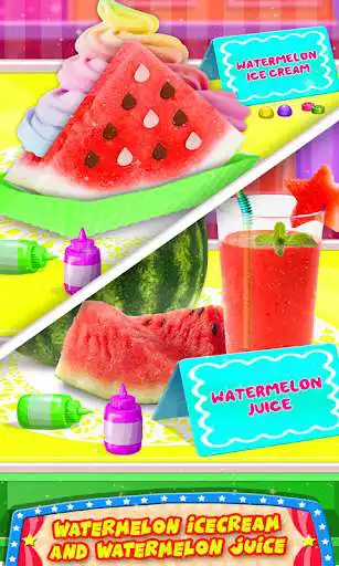 Play DIY Watermelon Treats Game! Ice Cream & Juice Chef as an online game DIY Watermelon Treats Game! Ice Cream & Juice Chef with UptoPlay