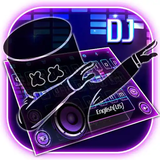 Play DJ Cool Neon Keyboard Theme APK