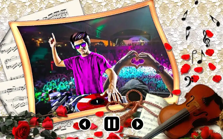 Play DJ photo video maker with song as an online game DJ photo video maker with song with UptoPlay