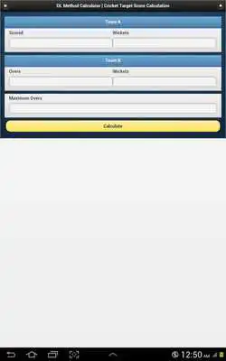 Play DL Calculator for Cricket
