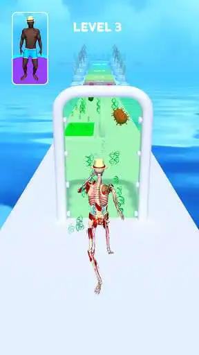 Play DNA Run 3D - Human Race Games as an online game DNA Run 3D - Human Race Games with UptoPlay