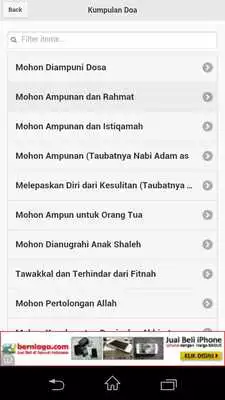 Play Doa-Doa di Al-Quran / Hadits