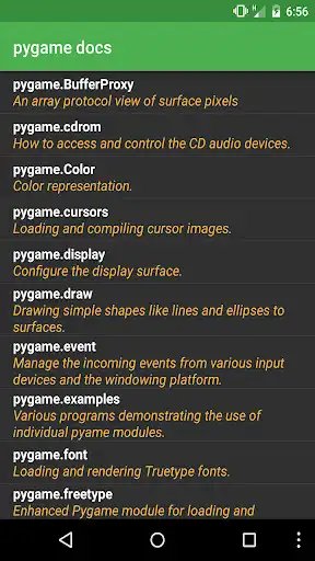 Play Docs for pygame  and enjoy Docs for pygame with UptoPlay