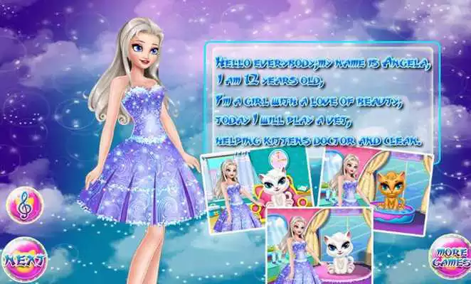 Play Doctor  Clean up Cat - Angela