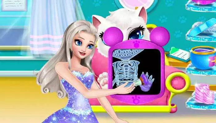 Play Doctor  Clean up Cat - Angela