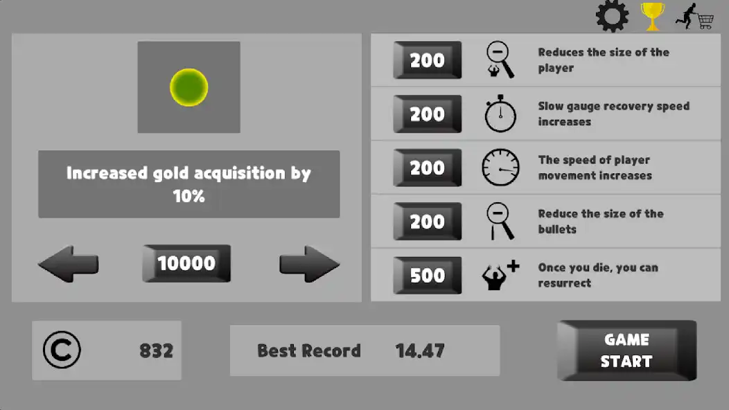 Play DODGE - Bullet dodge as an online game DODGE - Bullet dodge with UptoPlay