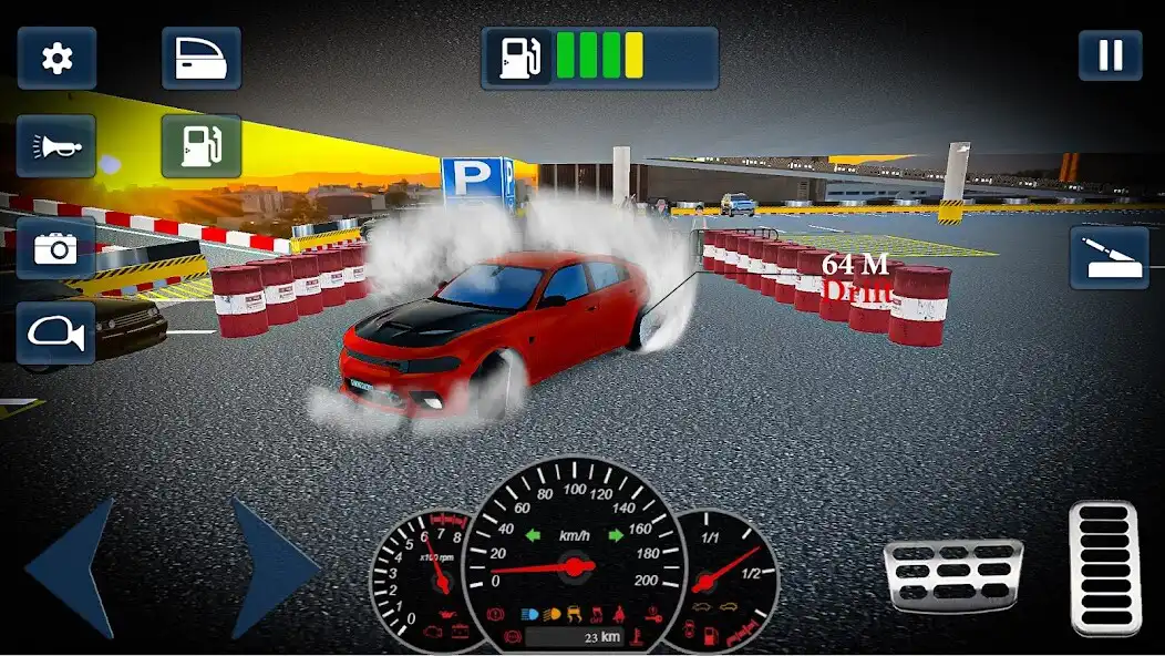 Play Dodge Charger Hellcat Drift 3D as an online game Dodge Charger Hellcat Drift 3D with UptoPlay