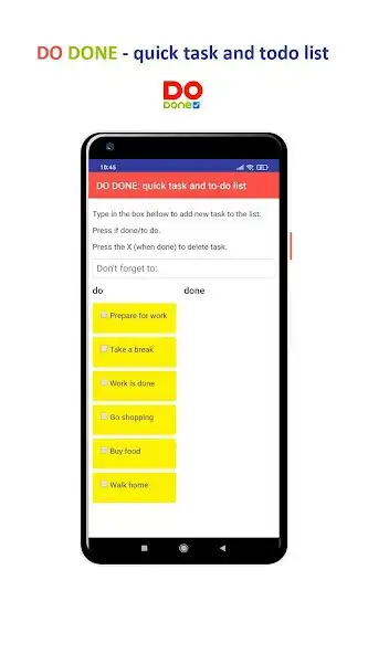 Play Do-done quick task and todo list as an online game Do-done quick task and todo list with UptoPlay