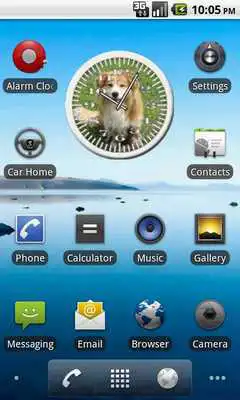 Play Dog 7 Collie Analog Clock Play Dog 7 Collie Analog Clock