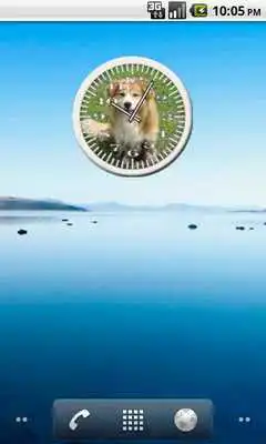 Play Dog 7 Collie Analog Clock Play Dog 7 Collie Analog Clock