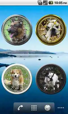 Play Dog 7 Collie Analog Clock Play Dog 7 Collie Analog Clock