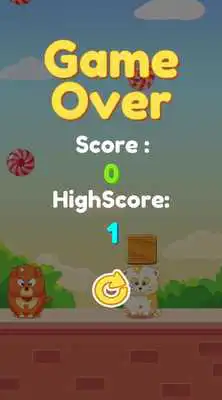 Play Dog and Cat : eat Candy