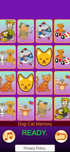 Play Dog Cat Memory Toddlers  and enjoy Dog Cat Memory Toddlers with UptoPlay