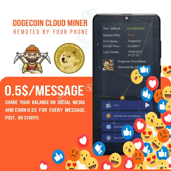 Play Dogecoin (DOGE) Cloud miner as an online game Dogecoin (DOGE) Cloud miner with UptoPlay
