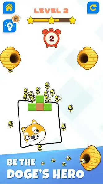 Play Doge Puzzle: Draw Line To Save  and enjoy Doge Puzzle: Draw Line To Save with UptoPlay