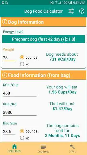 Play Dog Food Calculator Play Dog Food Calculator
