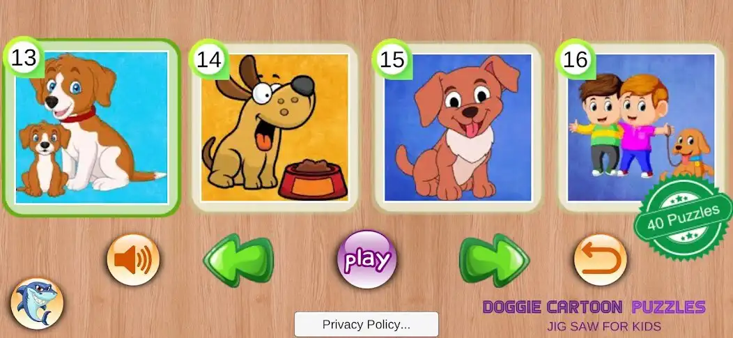 Play Doggie Cartoon Puzzles as an online game Doggie Cartoon Puzzles with UptoPlay