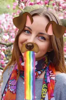 Play Doggy Face For Snapchat