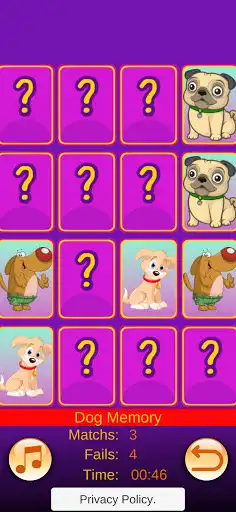 Play Dog Memory as an online game Dog Memory with UptoPlay