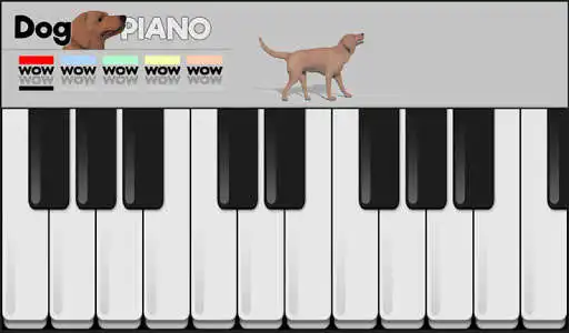 Play Dog Piano Keyboard as an online game Dog Piano Keyboard with UptoPlay
