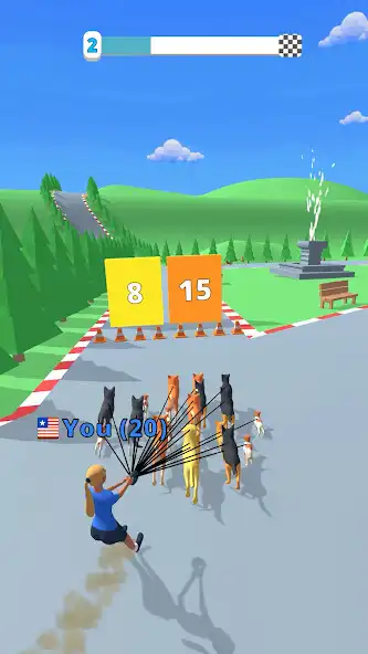 Play Dog Race as an online game Dog Race with UptoPlay