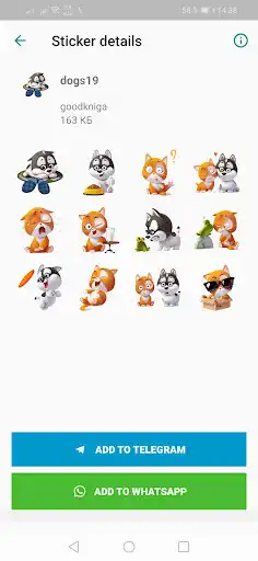 Play Dogs and Puppies WASticker as an online game Dogs and Puppies WASticker with UptoPlay