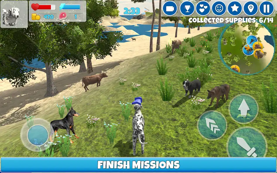 Play Dog Simulator 3D as an online game Dog Simulator 3D with UptoPlay