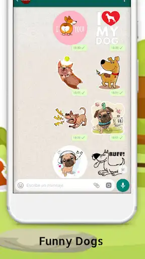 Play Dog Stickers for WhatsApp as an online game Dog Stickers for WhatsApp with UptoPlay