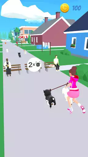 Play Dog Walk! as an online game Dog Walk! with UptoPlay